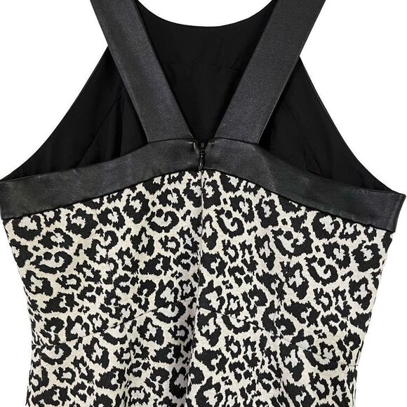 4C Collective Anthropologie Leopard Print Dress Size 4 - Picture 4 of 9